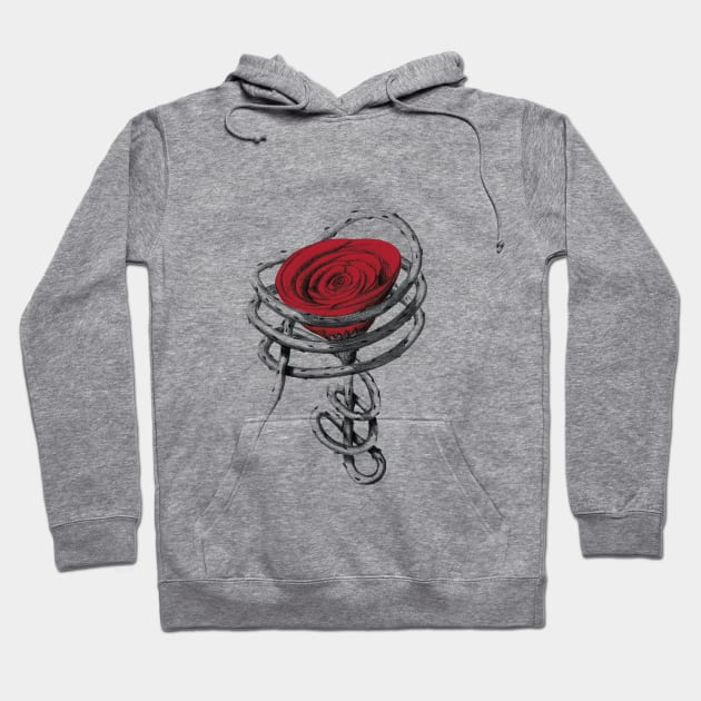 protected rose Hoodie by bamieh84